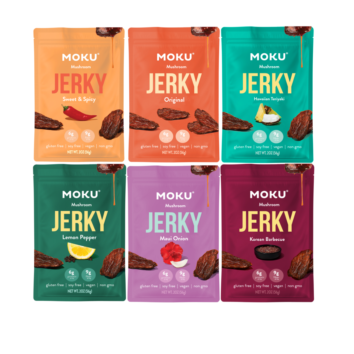 Mushroom Jerky Variety 6-Pack
