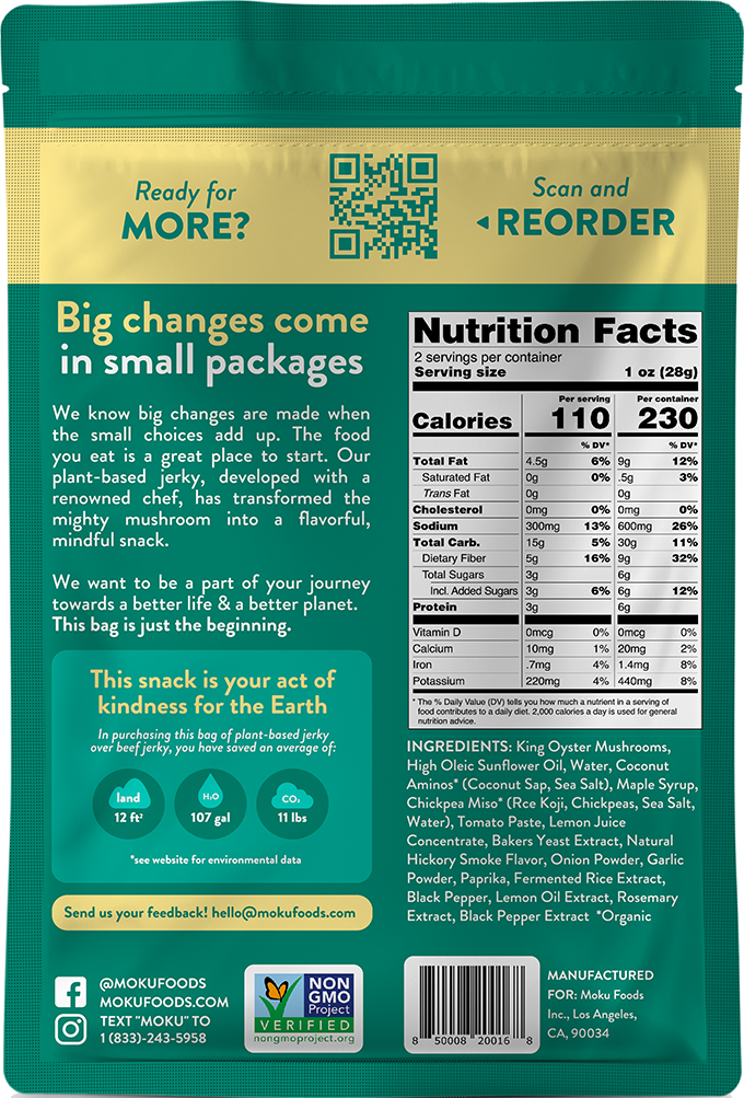 Lemon Pepper Mushroom Jerky