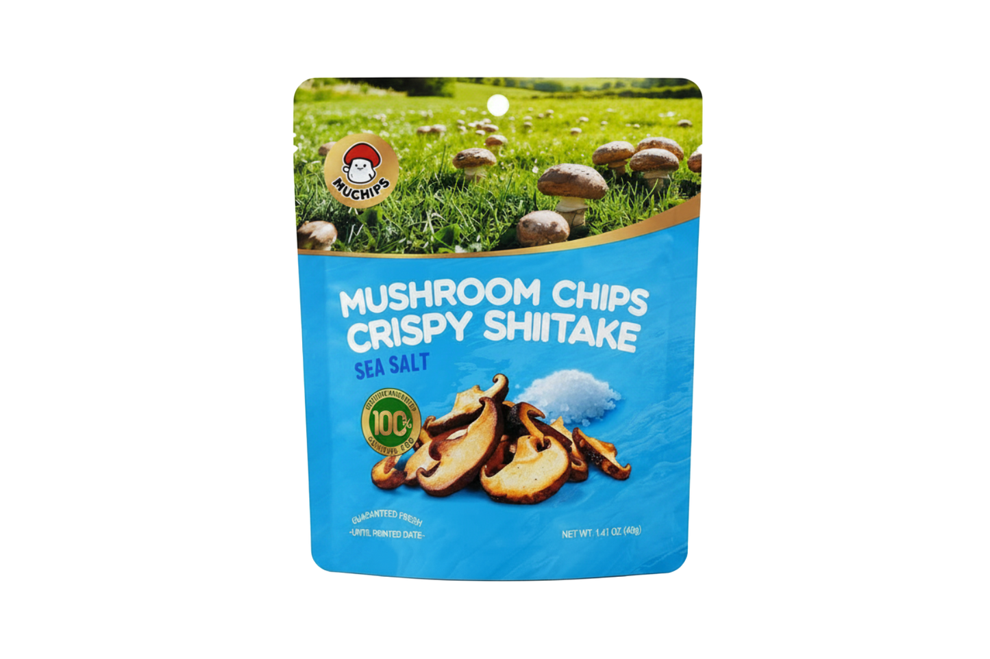 Crispy Shiitake mushroom chips - Sea salt