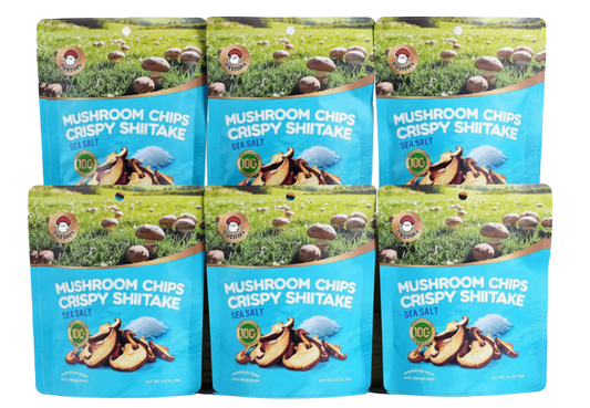 Shiitake mushroom chips - Sea salt  6 pack