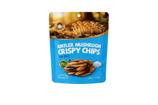 Crispy deer antler mushroom chips - Sea Salt